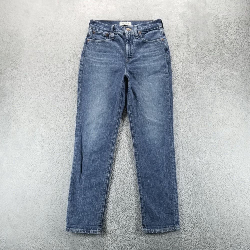 Madewell Jeans Womens 26 Blue The Perfect Vintage High Rise Mom Slim Faded